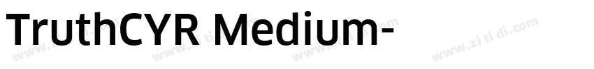 TruthCYR Medium字体转换